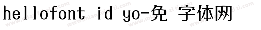 hellofont id yo字体转换